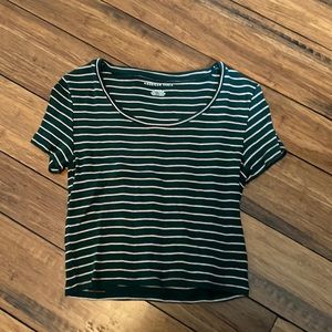 Green striped American Eagle Top